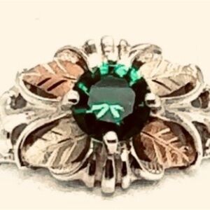 Coleman and Co Black Hills 12k Gold and Sterling
Ring with Lab Created Rmerald